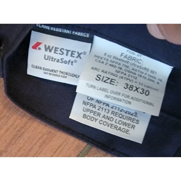 DriFire FR Navy Blue Pants Dungarees Cargo Pants PNTB2SD 38x30 Summer Weight - Picture 4 of 11